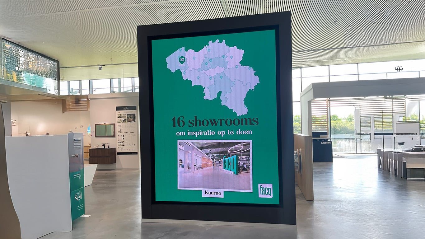 a large rectangular sign with a map on it