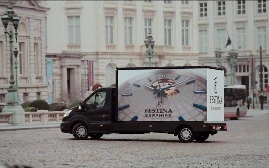 Camion Publicitaire LED 3 Faces à Bruxelles