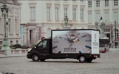 Camion Publicitaire LED 3 Faces à Bruxelles